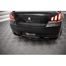 Maxton Design středový spoiler zadního nárazníku pro Peugeot 508 Mk1 GT, černý lesklý plast ABS Maxton Design středový spoiler zadního nárazníku pro Peugeot 508 Mk1 GT, černý lesklý plast ABS