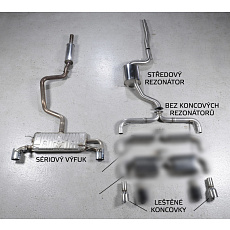 Milltek Sport výfukový systém cat-back pro Volkswagen Scirocco R 2009-2016, leštěné koncovky Milltek Sport výfukový systém cat-back pro Volkswagen Scirocco R 2009-2016, leštěné koncovky