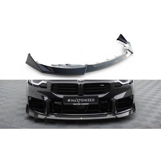 Maxton Design Carbon Division spoiler pod přední nárazník pro BMW M2 G87, materiál pravý karbon