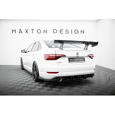 Maxton Design zadní křídlo s úzce rozkročenými držáky pro Volkswagen Jetta GLI Mk7, pravý karbon