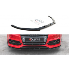 Maxton Design spoiler pod přední nárazník ver.2 pro Audi S3 8V, černý lesklý plast ABS