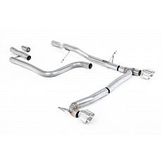 Milltek Sport výfukový systém OPF/GPF Back bez rezonátoru (hlasitější) pro Ford Fiesta Mk8 1.0T EcoBoost ST-Line 3/5-dvéř. (155ps Hybrid s OPF/GPF) - Maxton kit s dvojitým výstupem 2020-2024, GT-100 leštěné koncovky