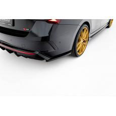 Maxton Design boční difuzory pod zadní nárazník ver.4 pro Škoda Octavia RS Mk4, černý lesklý plast ABS