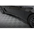 Maxton Design difuzory pod boční prahy pro Chevrolet Corvette C5, černý lesklý plast ABS