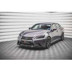 Maxton Design spoiler pod přední nárazník ver.2 pro Lexus GS MK4 /F-Sport, černý lesklý plast ABS