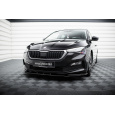 Maxton Design spoiler pod přední nárazník ver.1 pro Škoda Scala, černý lesklý plast ABS