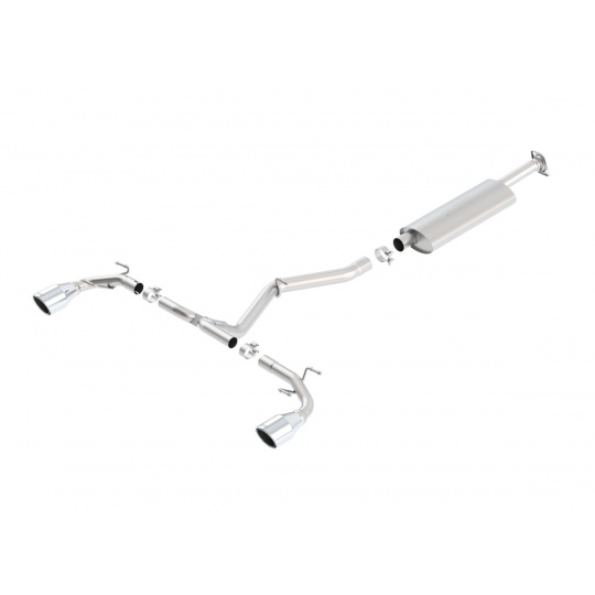 Borla Cat-Back výfukový systém "S-Type" pro Scion FR-S 2,0l 4-válec RWD 2-dvéř. r.v. 2013-2016