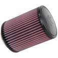 K&N univerzální kulatý filtr se vstupem 76 mm a výškou 165 mm, gumový vrchlík