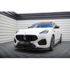 Maxton Design spoiler pod přední nárazník pro Maserati Grecale Mk1, černý lesklý plast ABS, GT/Modena