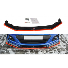 Maxton Design spoiler pod přední nárazník ver.5 pro Subaru BRZ Mk1 Facelift, černý lesklý plast ABS, s červenou linkou Maxton Design spoiler pod přední nárazník ver.5 pro Subaru BRZ Mk1 Facelift, černý lesklý plast ABS, s červenou linkou