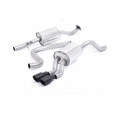 Milltek Sport výfukový systém cat-back s rezonátorem (tišší) pro Ford Fiesta Mk7/Mk7.5 1.0T EcoBoost (100/125/140PS) 2013-2017, černé koncovky