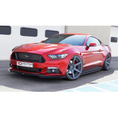 Maxton Design spoiler pod přední nárazník pro Ford Mustang Mk6, černý lesklý plast ABS Maxton Design spoiler pod přední nárazník pro Ford Mustang Mk6, černý lesklý plast ABS