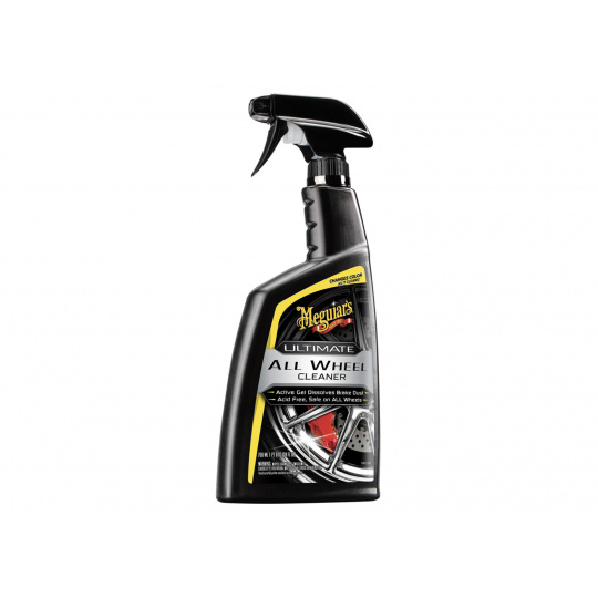 Meguiar's Ultimate All Wheel Cleaner - náš nejúčinnější, pH neutrální čistič na kola s přebarvováním do ruda, 709 ml