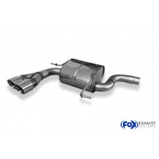 Fox Sportauspuff koncový tlumič výfuku s koncovkou 2x80 Typ 25 pro VW Tiguan II 2016- s motorem 2.0 TDI