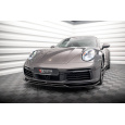 Maxton Design spoiler pod přední nárazník pro Porsche 911 992 /Carrera 4S, černý lesklý plast ABS