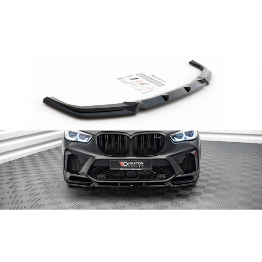 Maxton Design spoiler pod přední nárazník pro BMW X5 M G05, černý lesklý plast ABS