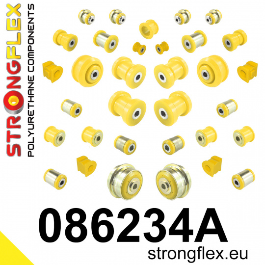 086234A: Strongflex Kompletní sada silentbloků pro zavěšení varianta SPORT