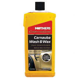 Mothers California Gold Carnauba Wash & Wax - luxusní hustý autošampon s karnaubským voskem, 473 ml