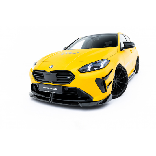 Maxton Design spoiler pod přední nárazník pro BMW řada 1 F70, materiál pravý karbon, M-Pack / M135i