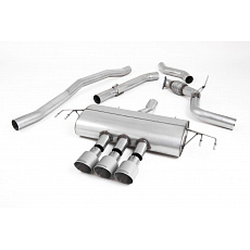 Milltek Sport výfukový systém cat-back bez rezonátoru (hlasitější) - Type-R Style pro Honda Civic FK7 1.5T Si 5-dvéř Hatch (bez OPF/GPF) 2015-2024, GT-100 titanové koncovky