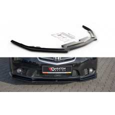 Maxton Design spoiler pod přední nárazník pro Honda Accord Mk8 FL, černý lesklý plast ABS