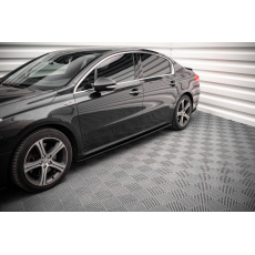 Maxton Design difuzory pod boční prahy pro Peugeot 508 Mk1 GT, černý lesklý plast ABS