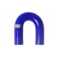 Samco Sport Fluoro silikonové koleno 180° s vnitřním průměrem 76 mm pro vedení oleje a nafty, barva: modrá
