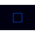 Kompletní LED čtyřhranné svítidlo modré, rozměr: 1 element 117 x 117 cm