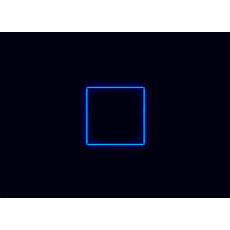 Kompletní LED čtyřhranné svítidlo modré, rozměr: 1 element 117 x 117 cm Kompletní LED čtyřhranné svítidlo modré, rozměr: 1 element 117 x 117 cm