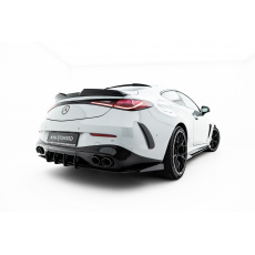 Maxton Design ''Street Pro'' difuzory pod boční prahy s křidélky pro Mercedes CLE C236 53 AMG Aero, plast ABS bez povrchové úpravy, s červenou linkou na žebrování