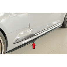 Rieger spoiler pod boční práh mont. strana pravá pro Audi RS5 B9, F5 kupé, 03/17-02/20, plast ABS lakovaný do černé lesklé barvy