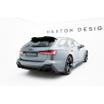 Maxton Design středový spoiler zadního nárazníku pro Audi RS7 C8, černý lesklý plast ABS