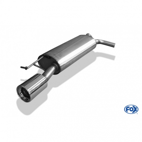 Fox Sportauspuff koncový tlumič výfuku s koncovkou 1x100 Typ 13 pro Audi TT 8N s motorem 1.8