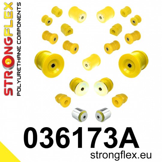 036173A: Strongflex Kompletní sada silentbloků pro zavěšení varianta SPORT