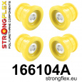166104A: Strongflex Sada silentbloků zadního nosníku varianta SPORT