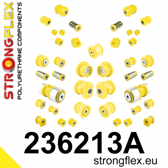 236213A: Strongflex Kompletní sada silentbloků pro zavěšení varianta SPORT