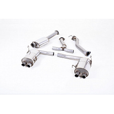 Milltek Sport homologovaný výfuk cat-back pro Subaru Impreza WRX STi Sedan 2014-2024, GT-100 titanově modré koncovky