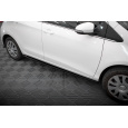 Maxton Design difuzory pod boční prahy pro Toyota Yaris Mk3 Facelift, černý lesklý plast ABS
