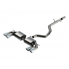 Borla Cat-Back výfukový systém "S-Type" pro Volkswagen Golf R Mk8 2.0L 4 Cyl. automat/manual, AWD, r.v. 2022-2025, typ koncovek: chromové