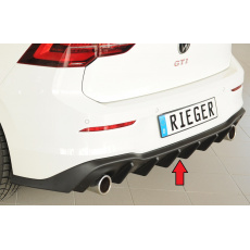 Rieger vložka zadního nárazníku pro Volkswagen Golf 8 GTI 5-dvéř., plast ABS bez povrchové úpravy Rieger vložka zadního nárazníku pro Volkswagen Golf 8 GTI 5-dvéř., plast ABS bez povrchové úpravy