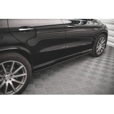 Maxton Design difuzory pod boční prahy pro Mercedes GLE Coupe C292, černý lesklý plast ABS, Coupe 63 AMG