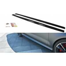 Maxton Design difuzory pod boční prahy pro Audi RS7 C7 FL, černý lesklý plast ABS Maxton Design difuzory pod boční prahy pro Audi RS7 C7 FL, černý lesklý plast ABS
