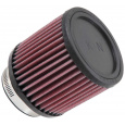 K&N univerzální kulatý filtr se vstupem 76 mm a výškou 102 mm, gumový vrchlík