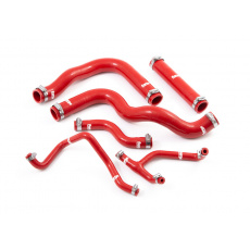 Forge Motorsport sada silikonových hadic pro vedení chladicí kapaliny pro Hyundai i30N / Veloster N, barva hadic: Červená