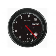 Sandtler série Racing přídavný ukazatel - otáčkoměr s LED kontrolkou řazení, barva: černá