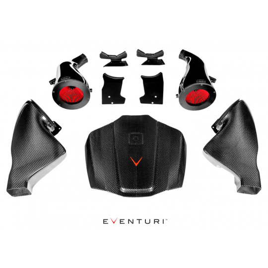 Eventuri karbonové sání pro Mercedes C190/R190 AMG GTS, povrch: lesklý karbon Eventuri karbonové sání pro Mercedes C190/R190 AMG GTS, povrch: lesklý karbon