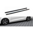 Maxton Design difuzory pod boční prahy pro Volvo S60 Mk3, černý lesklý plast ABS