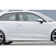 Rieger boční práh mont. strana pravá pro Audi A3 8V 5-dvéř. (sedan 8VS), 5-dvéř. (sportback 8VA) vč. faceliftu, r.v. 07/12-08/16, 09/16-, plast ABS bez povrchové úpravy