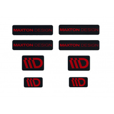 Maxton Design sada 3D samolepek 8 ks, barva: černá / červená
