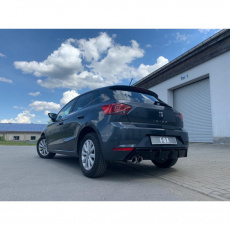 Fox Sportauspuff koncový tlumič výfuku s koncovkou 2x80 Typ 25 pro Seat Ibiza KJ 2017- s motorem 1.0 Fox Sportauspuff koncový tlumič výfuku s koncovkou 2x80 Typ 25 pro Seat Ibiza KJ 2017- s motorem 1.0